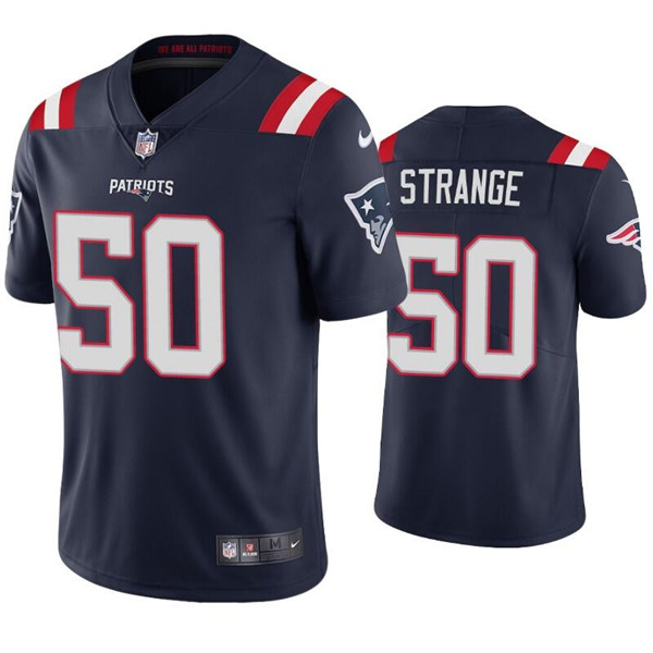 Men's New England Patriots #50 Cole Strange Navy Vapor Untouchable Limited Stitched Jersey Men's New England Patriots #50 Cole Strange Navy Vapor Untouchable Limited Stitched Jersey